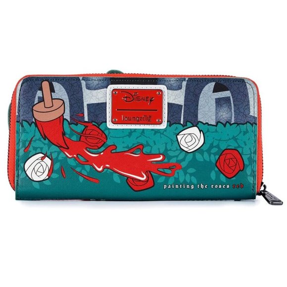 Loungefly Disney Queen of Hearts Villain Scene Mini Backpack & Zip Around Wallet - Picture 9 of 16